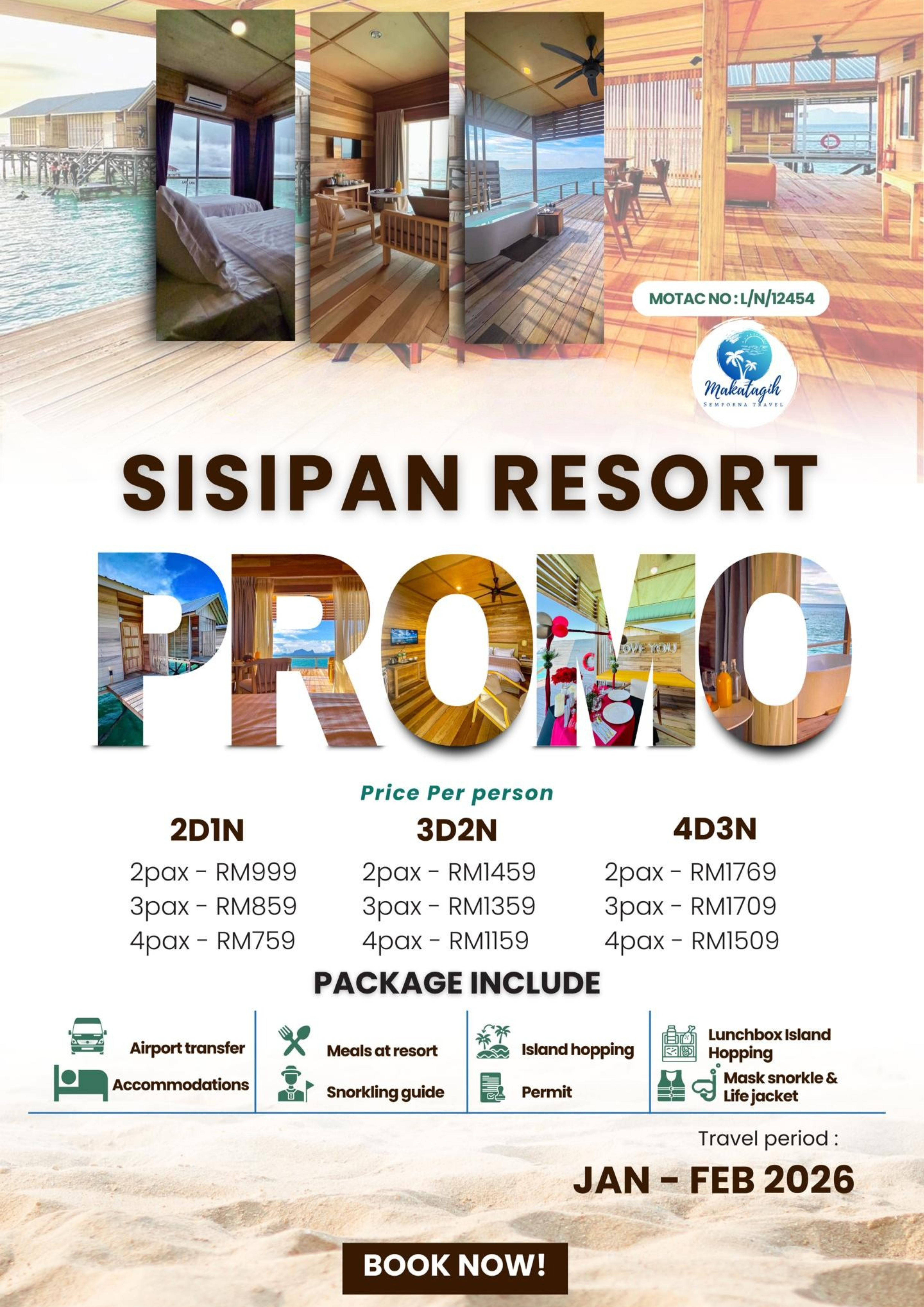 Promo semporna 2026 sisipan resort